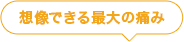 想像できる最大の痛み